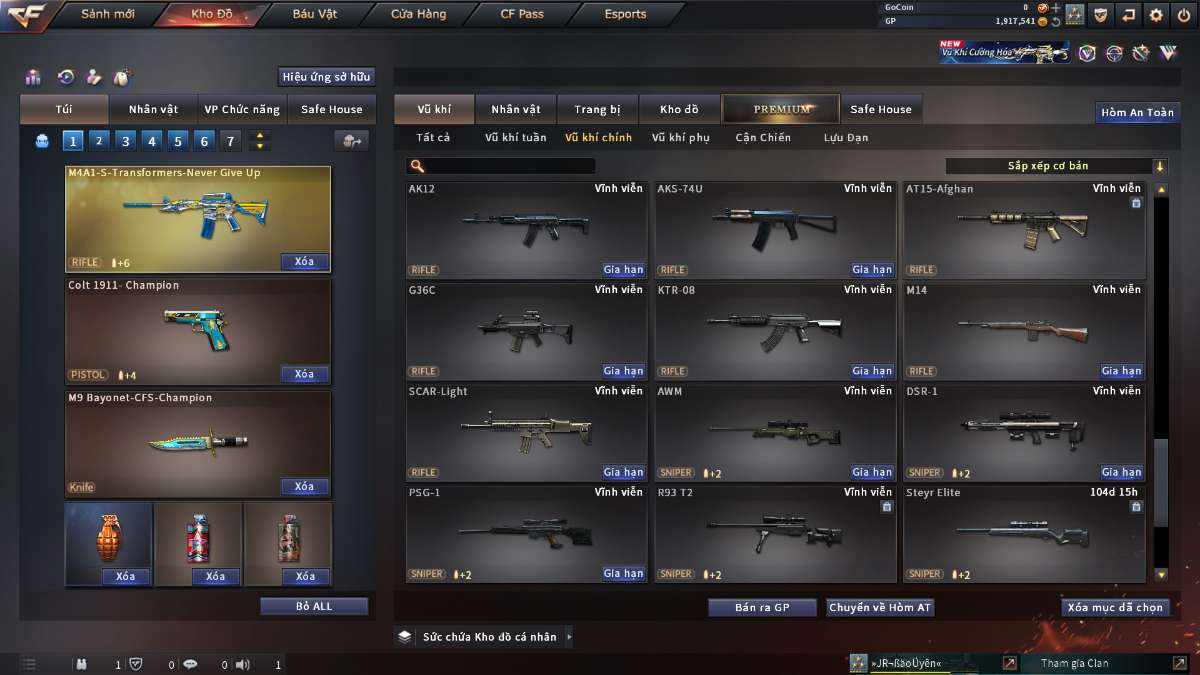 shop acc cf uy tin gia re